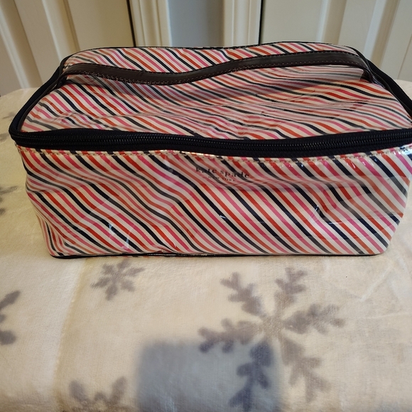 Kate Spade Striped Cosmetic Bag - Picture 1 of 13